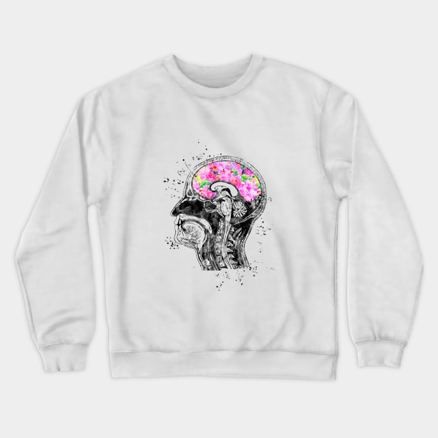 Head anatomy Crewneck Sweatshirt by RosaliArt